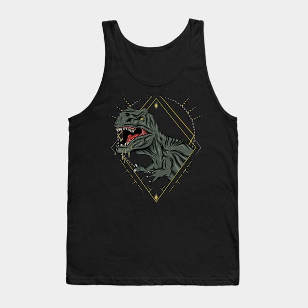 Illustration of Tyrannosaurs Tank Top by AGORA studio